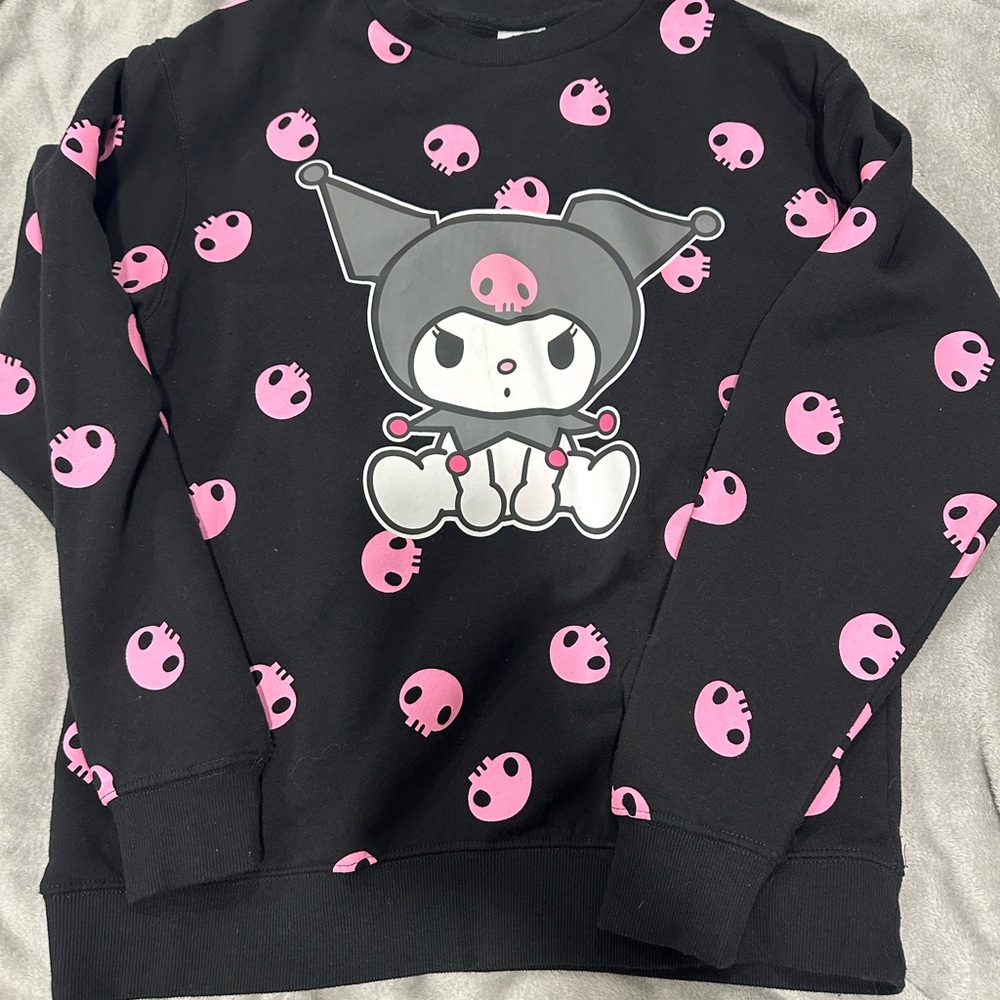 Cute warm Kuromi sweatshirt. Warm soft inside. Perfect for weather & any outfits